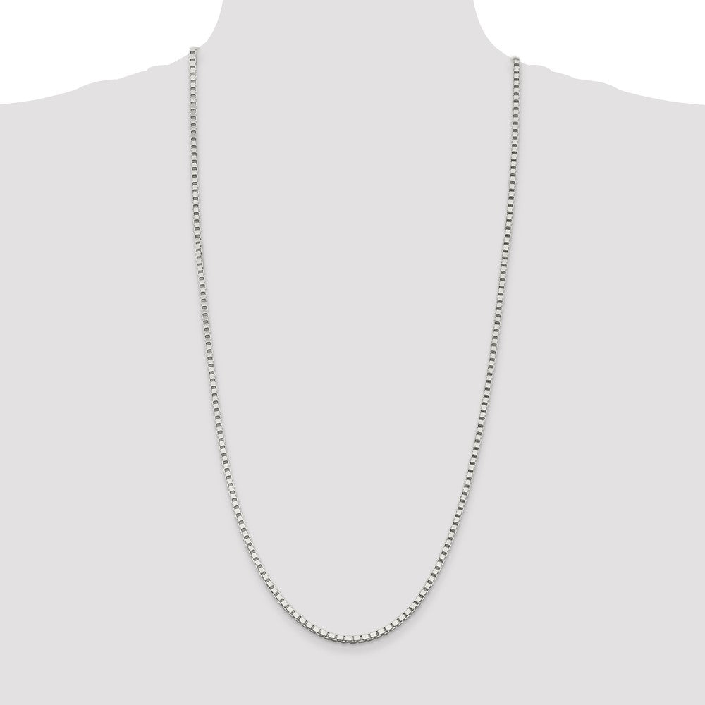 Sterling Silver 3mm Box Chain 30 Inches