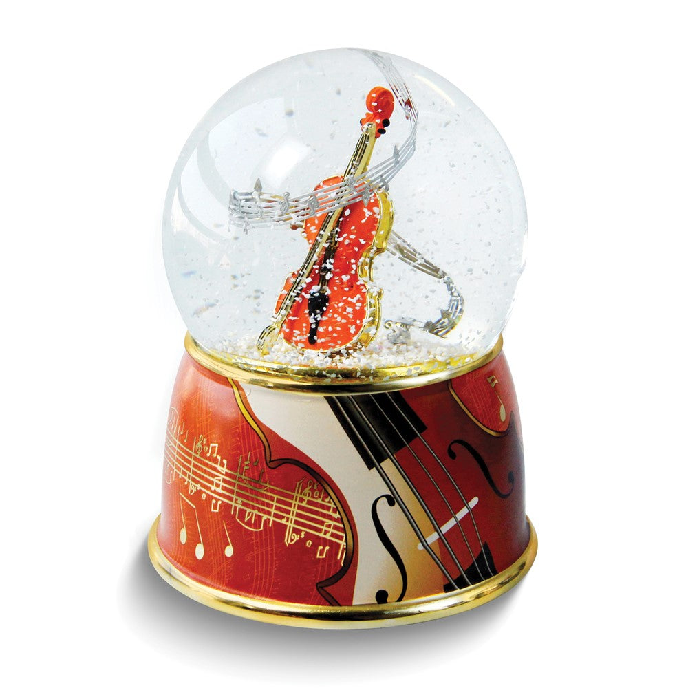 Violin Musical (Plays The Spring) Glitter Waterglobe