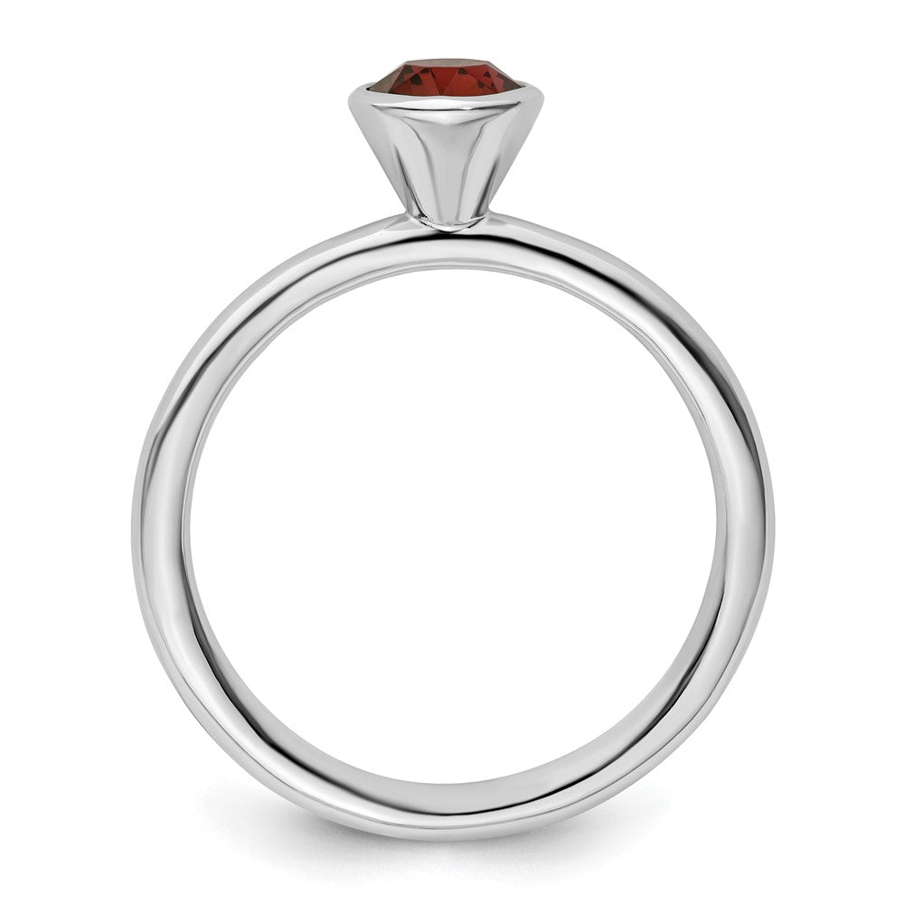 Sterling Silver Stackable Expressions High 5mm June Crystal Ring Size -8