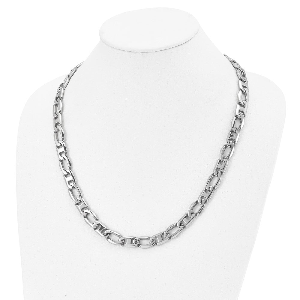 Stainless Steel Polished Open Link 24in Necklace
