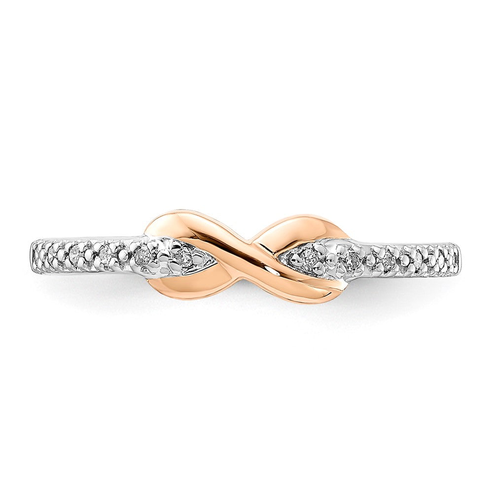 SS/10K Two-Tone Diamond Ring