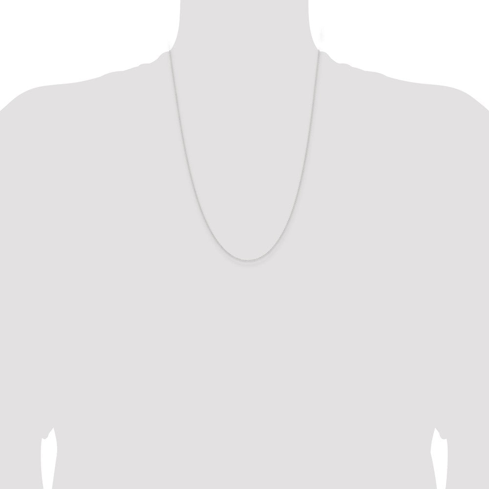 Sterling Silver .95mm Forzantina Cable Chain 24 Inches