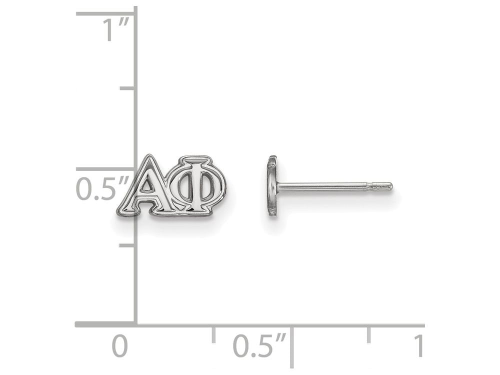 Sterling Silver Official Licensed Greek Sororities Alpha Phi (??) XS Post Earrings