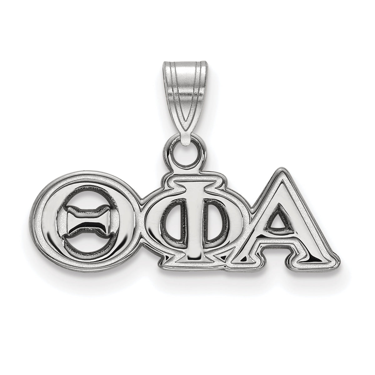 Sterling Silver Official Licensed Greek Sororities Theta Phi Alpha (???) Small Pendant