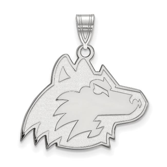 LogoArt Sterling Silver Northern Illinois University Large Pendant Necklace
