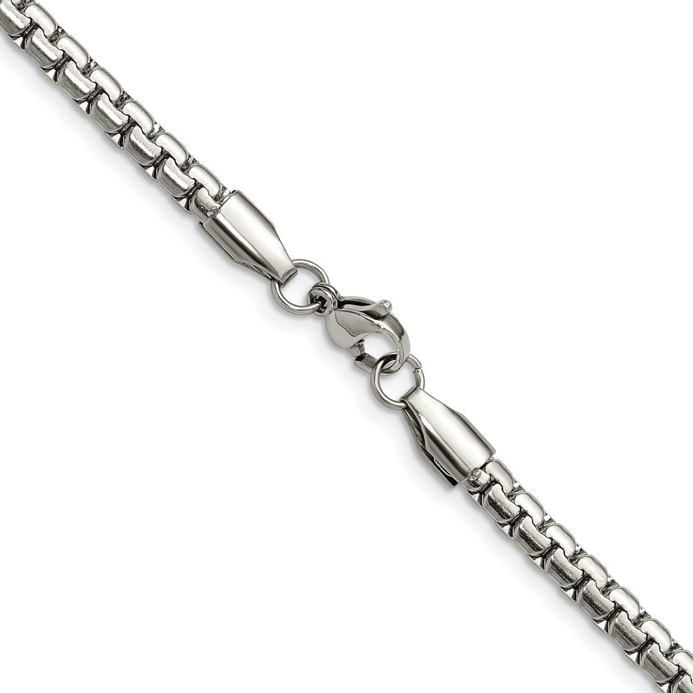 Chisel Stainless Steel Polished 4mm 22 inch Flat Box Chain