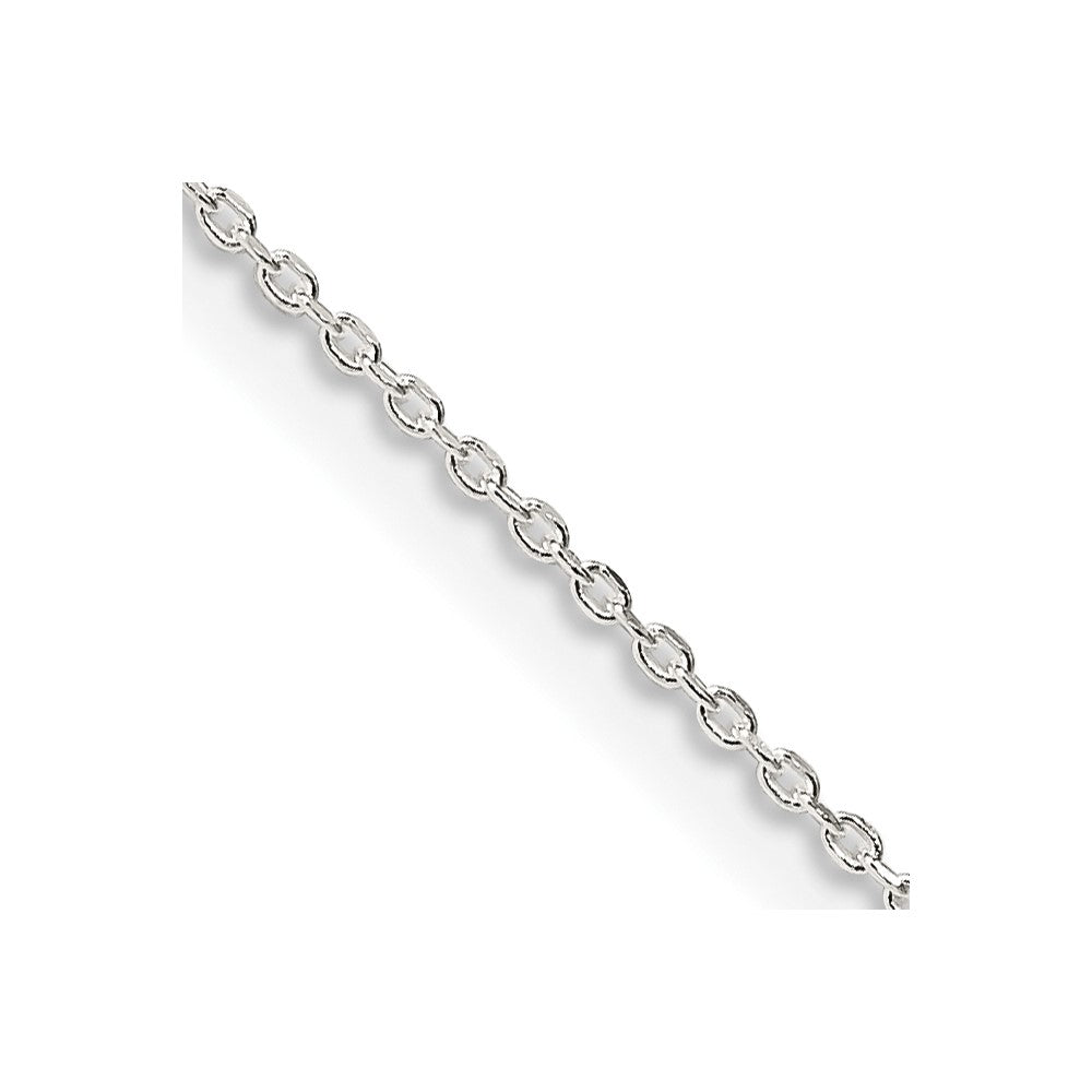 Sterling Silver .95mm Diamond-cut Forzantina Cable Chain 16 Inches