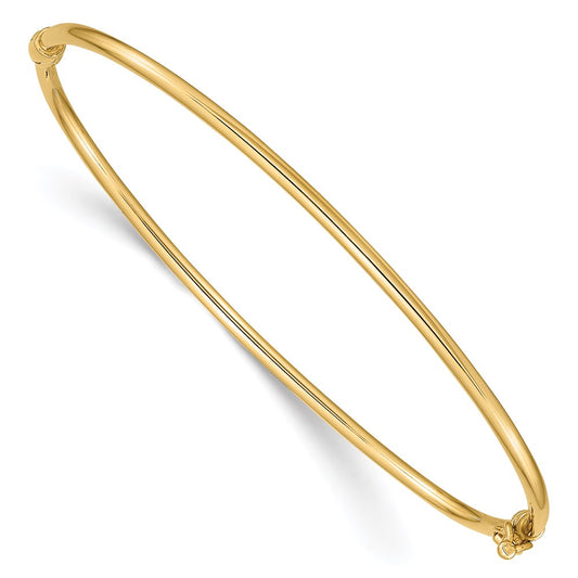 14K Hinged Bangle Bracelet 7  inches