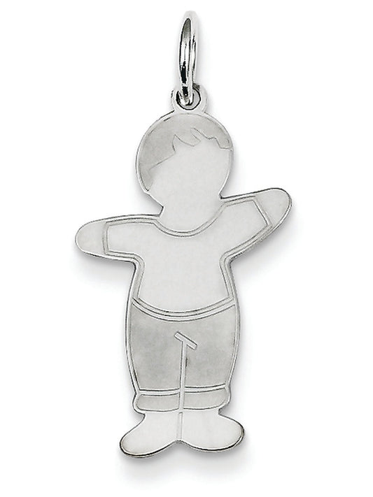 Sterling Silver Mommas Boy Cuddle Charm Pendant