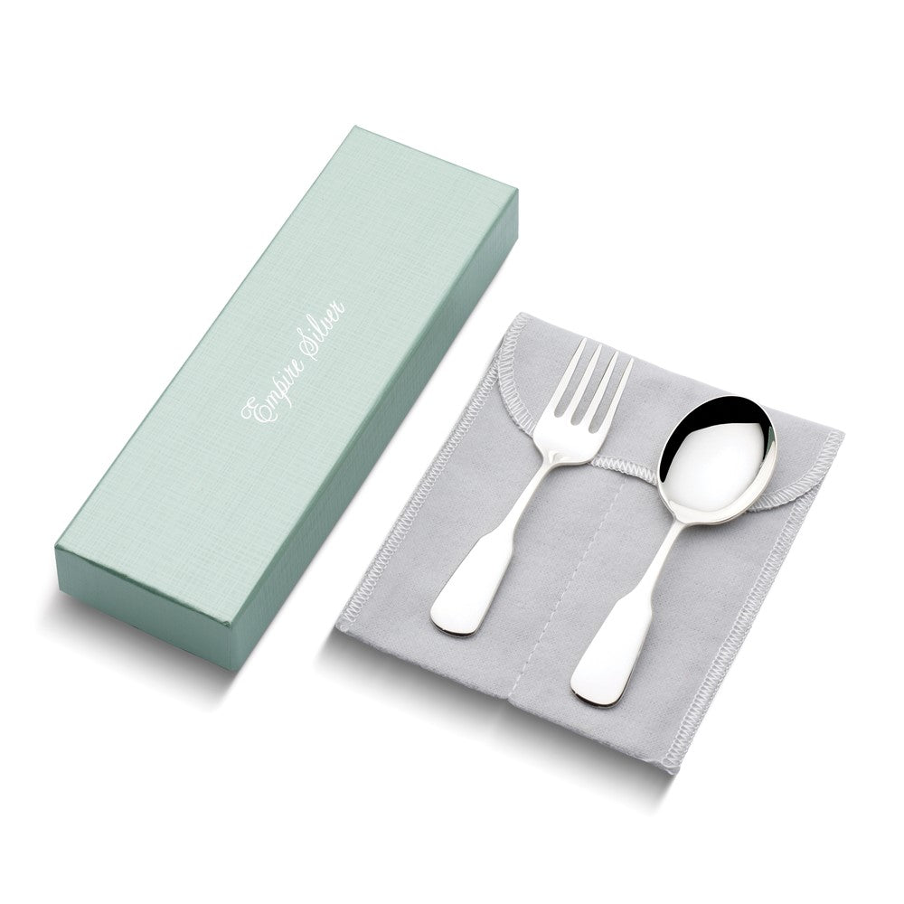 Empire Sterling Silver Colonial 2-Piece Baby Flatware Set