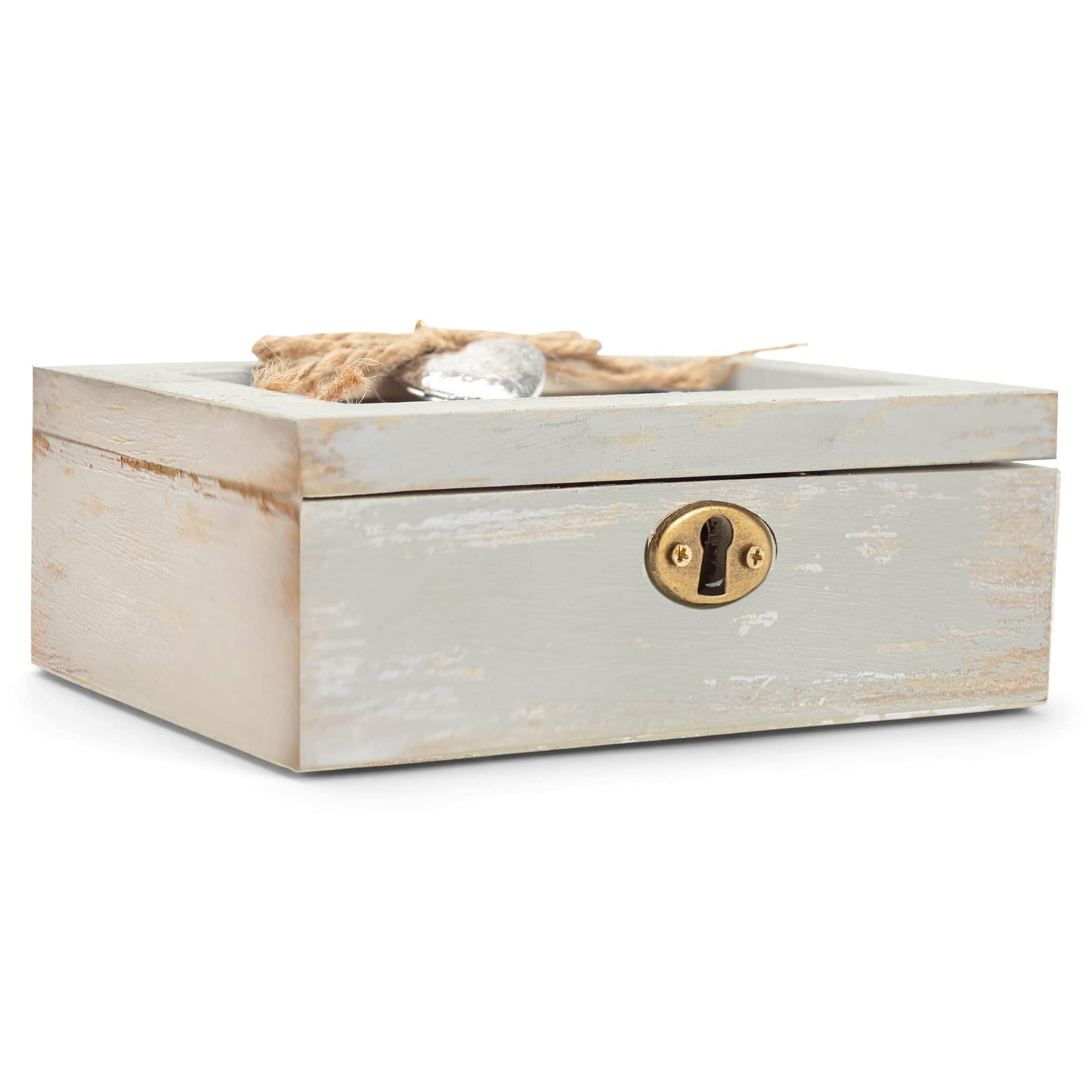 Cottage Garden Mom Grateful for Your Love Natural Taupe Jewelry Petite Music Box Plays Wind Beneath My Wings