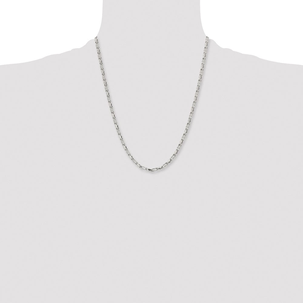 Stainless Steel Polished Fancy Link 22in Chain