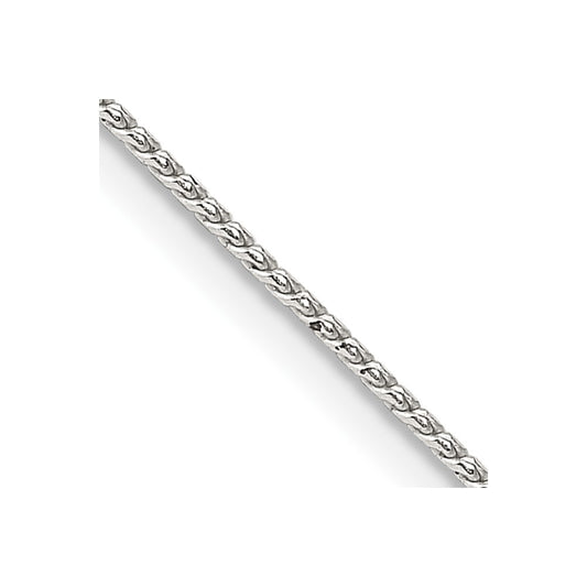 Sterling Silver .95mm Round Franco Chain 16 Inches