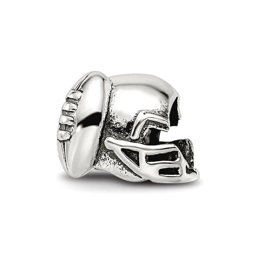 Sterling Silver Reflections Football Helmet Bead