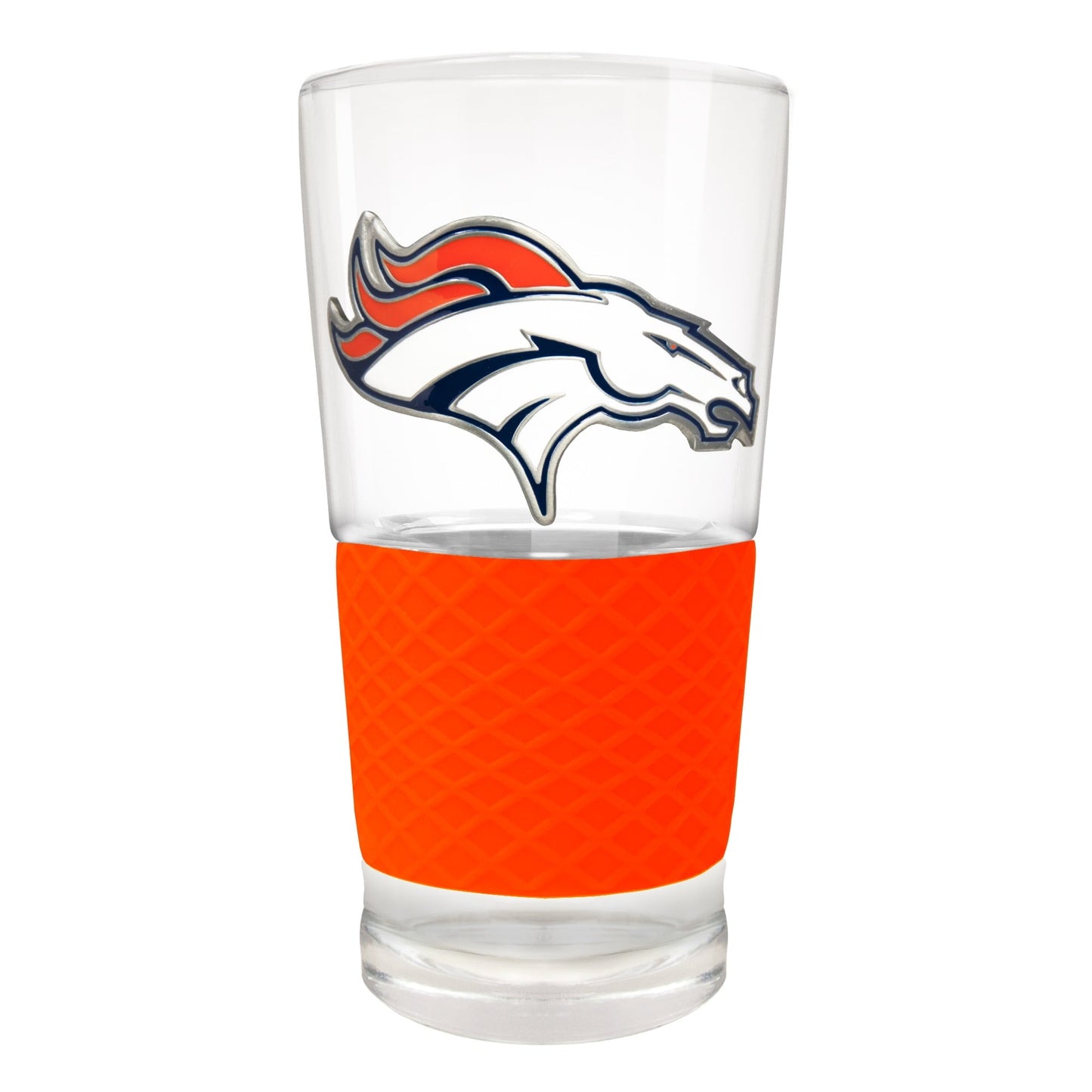 Denver Broncos 22oz. Pilsner Glass with Silicone Grip