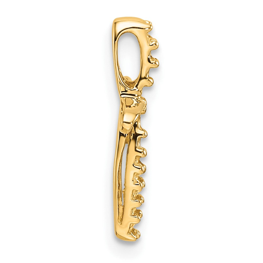 14k Yellow Gold Cross Mounting