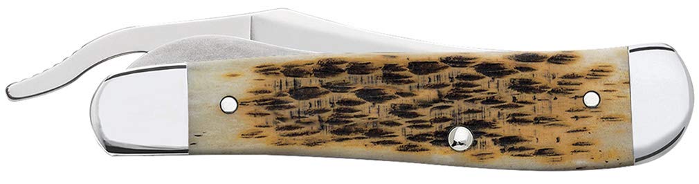 Case Russlock Amber Bone Knife