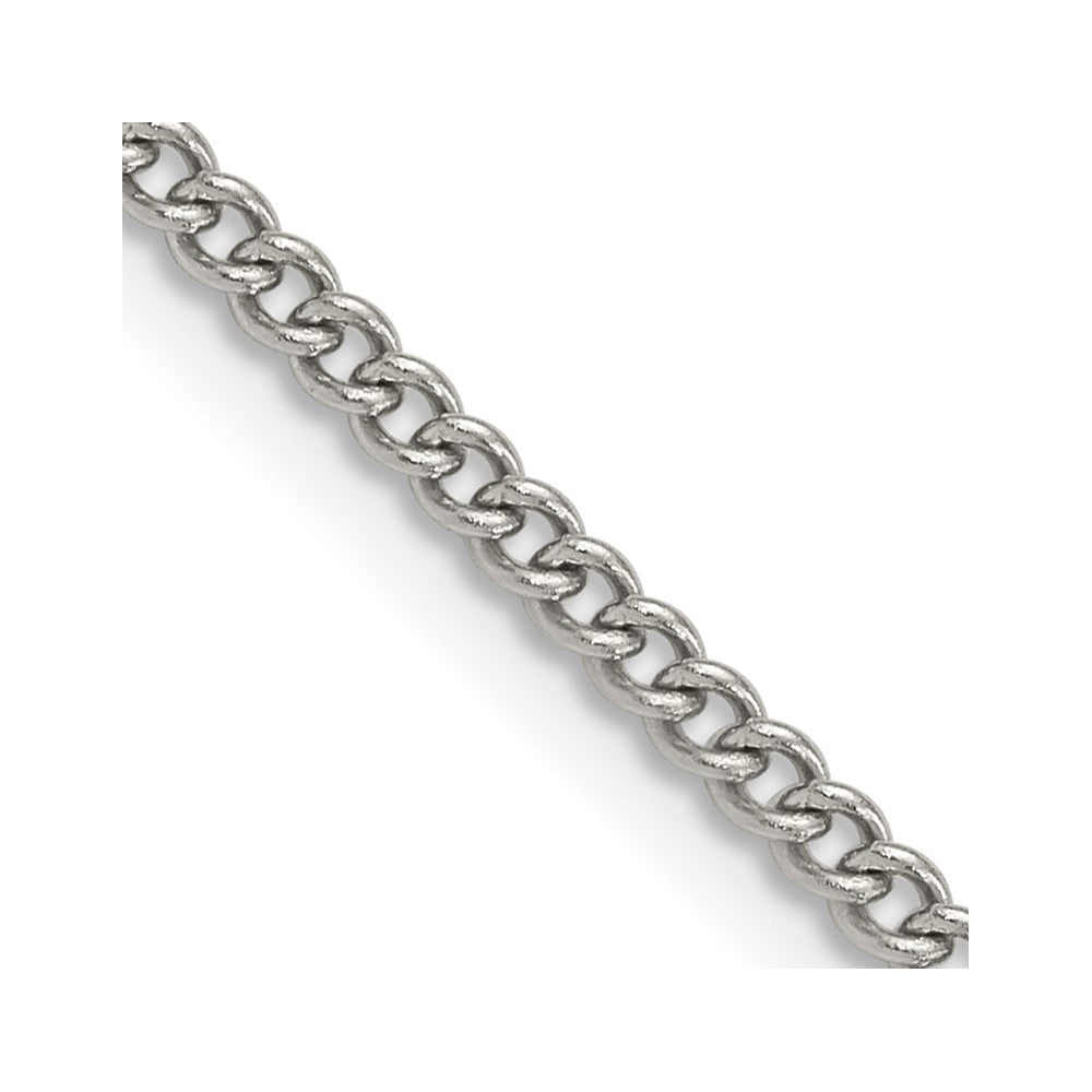 Stainless Steel Polished 3mm 24in Curb Chain