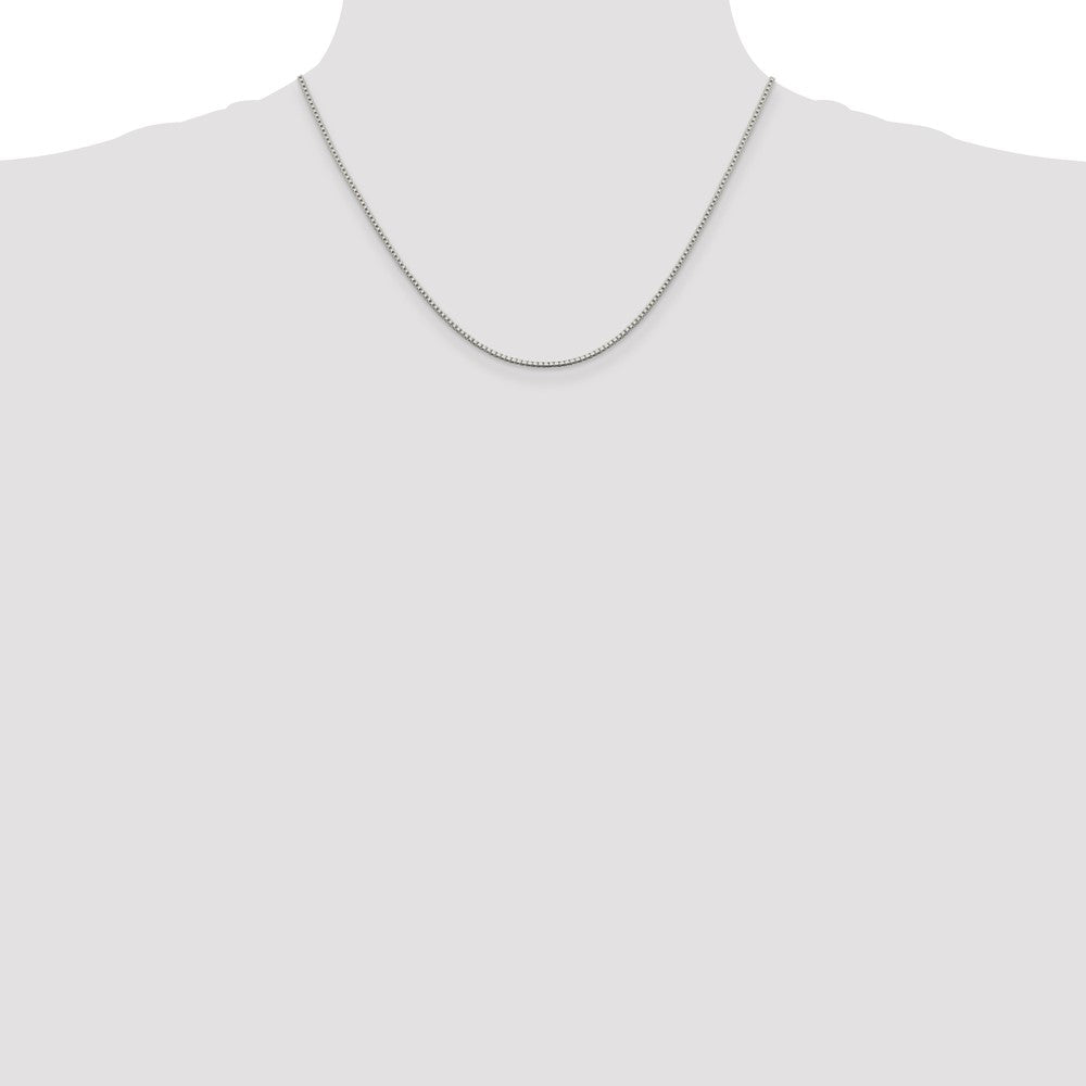 Sterling Silver 1.4mm Box Chain 18 Inches