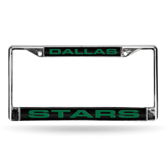 NHL Dallas Stars Laser Chrome Acrylic License Plate Frame QGC7110