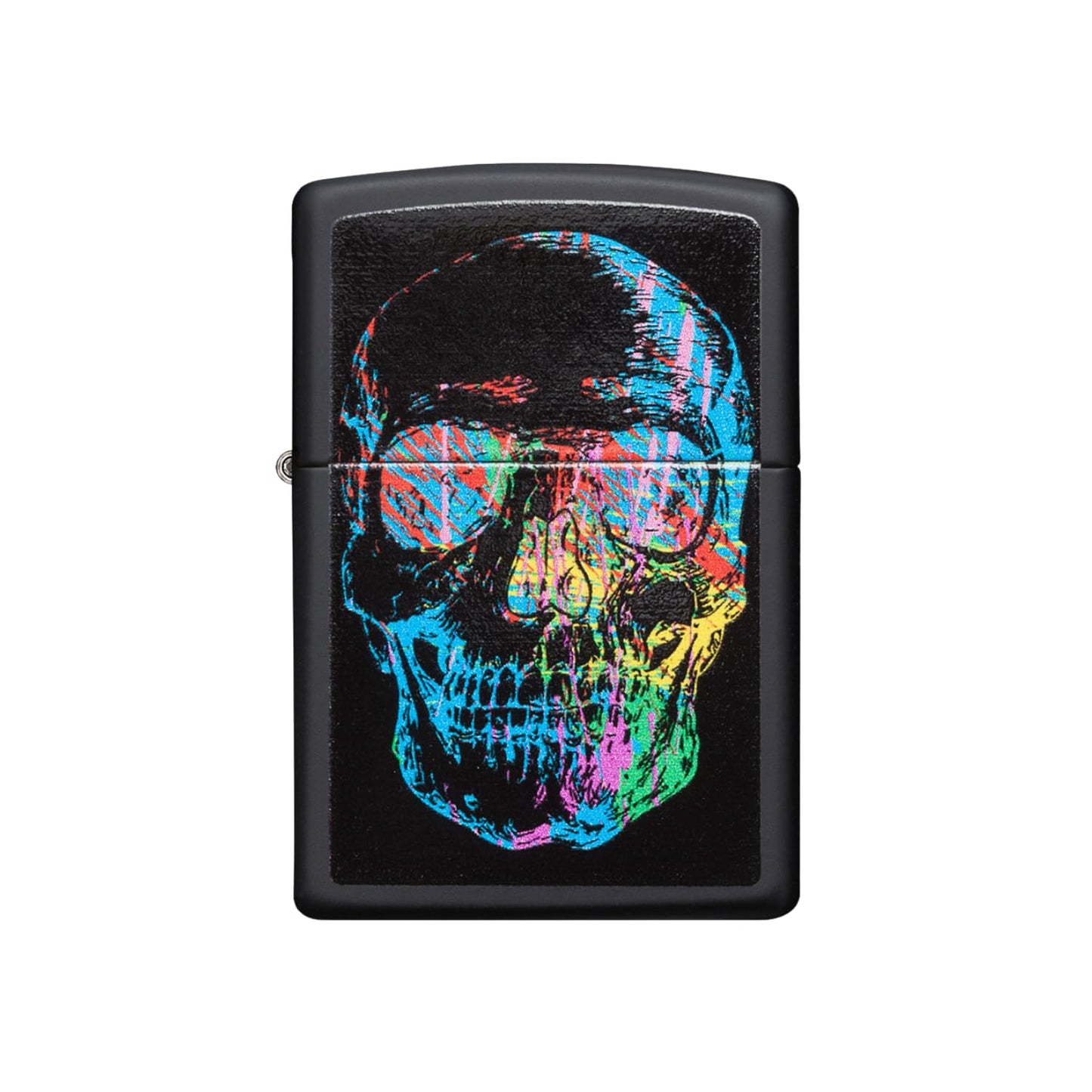 Zippo Colorful Skull Black Matte Pocket Lighter