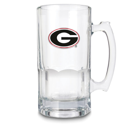 NCAA University of Georgia Glass 32 ounce Macho Mug