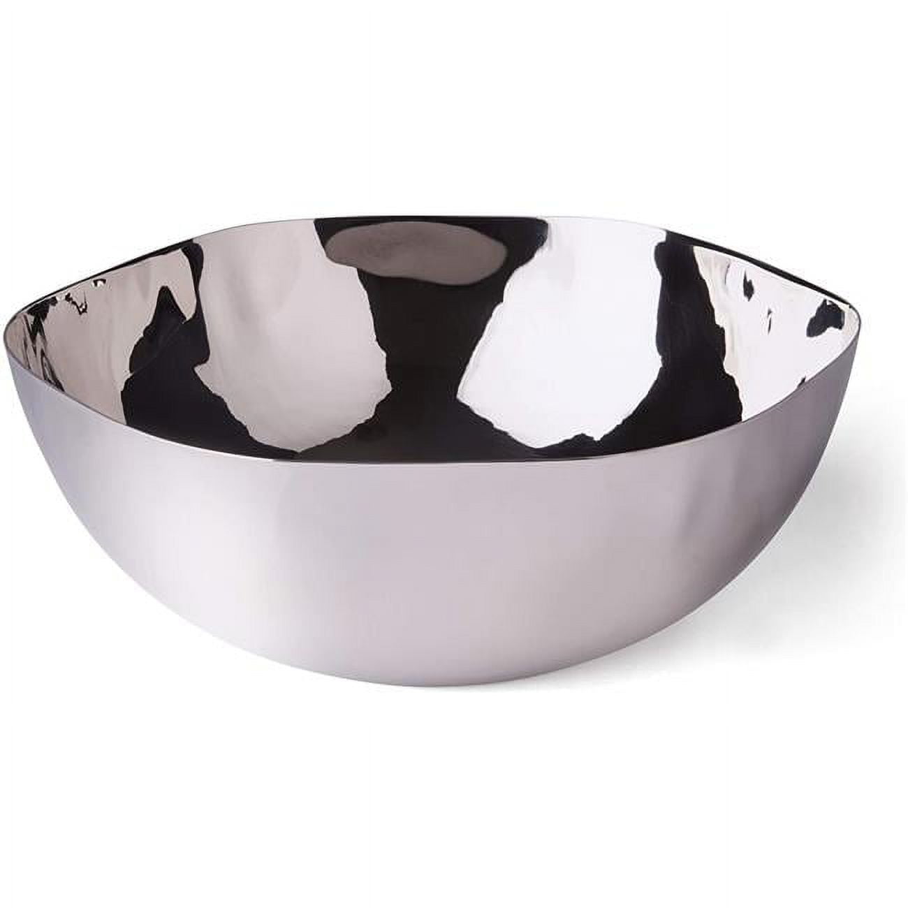 Leeber 72188 7.5 in. Stainless Steel Organic Shape Bowl, Silver
