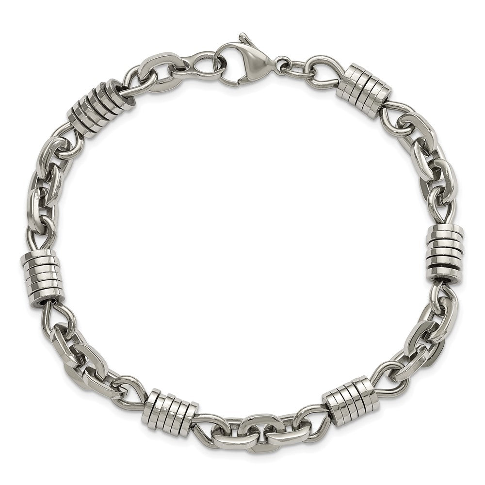 Stainless Steel Polished 9in Bracelet 9 inches