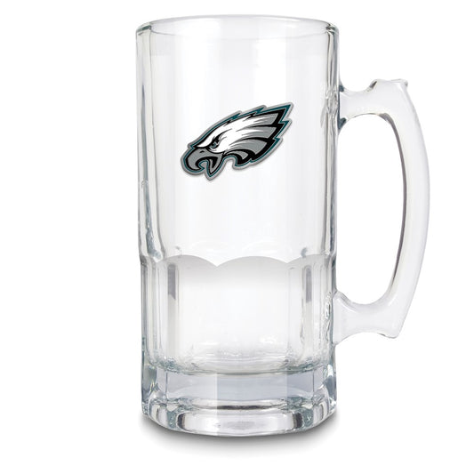 NFL Philadelphia Eagles Glass 32 ounce Macho Mug with Emblem