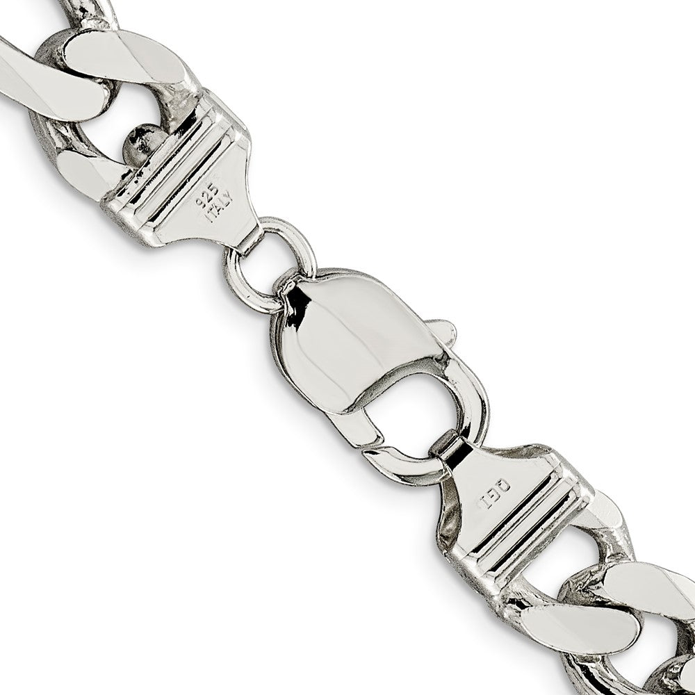 Sterling Silver 10.75mm Figaro Chain 20 Inches
