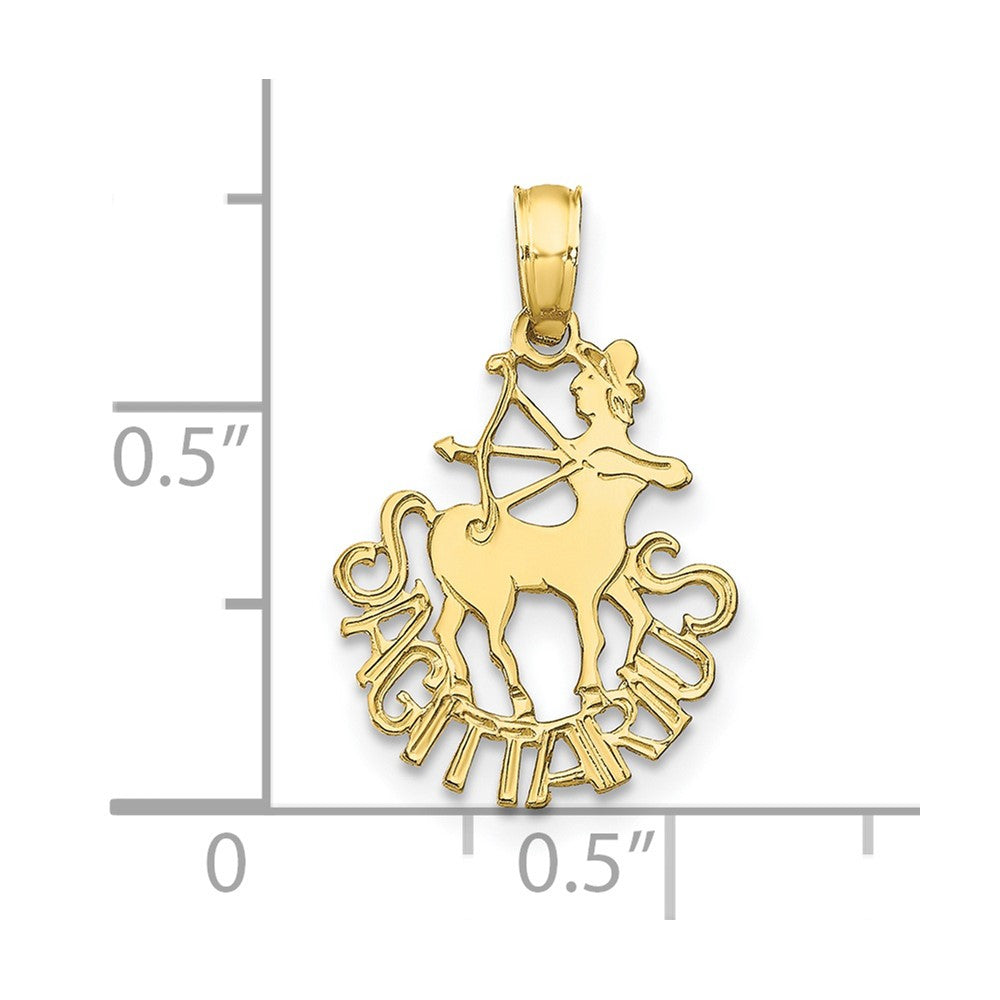 10K SAGITTARIUS Zodiac Charm