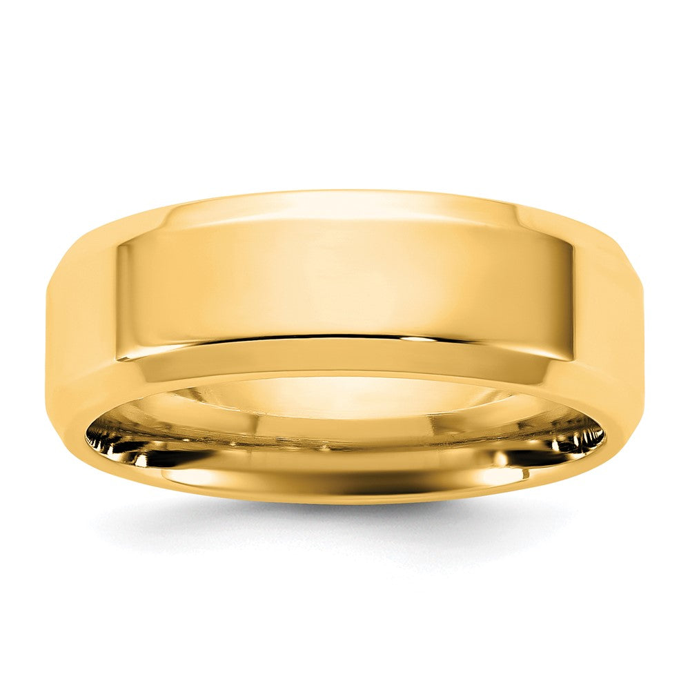 14KY 6.5mm Bevel Edge Comfort Fit Band Size 14