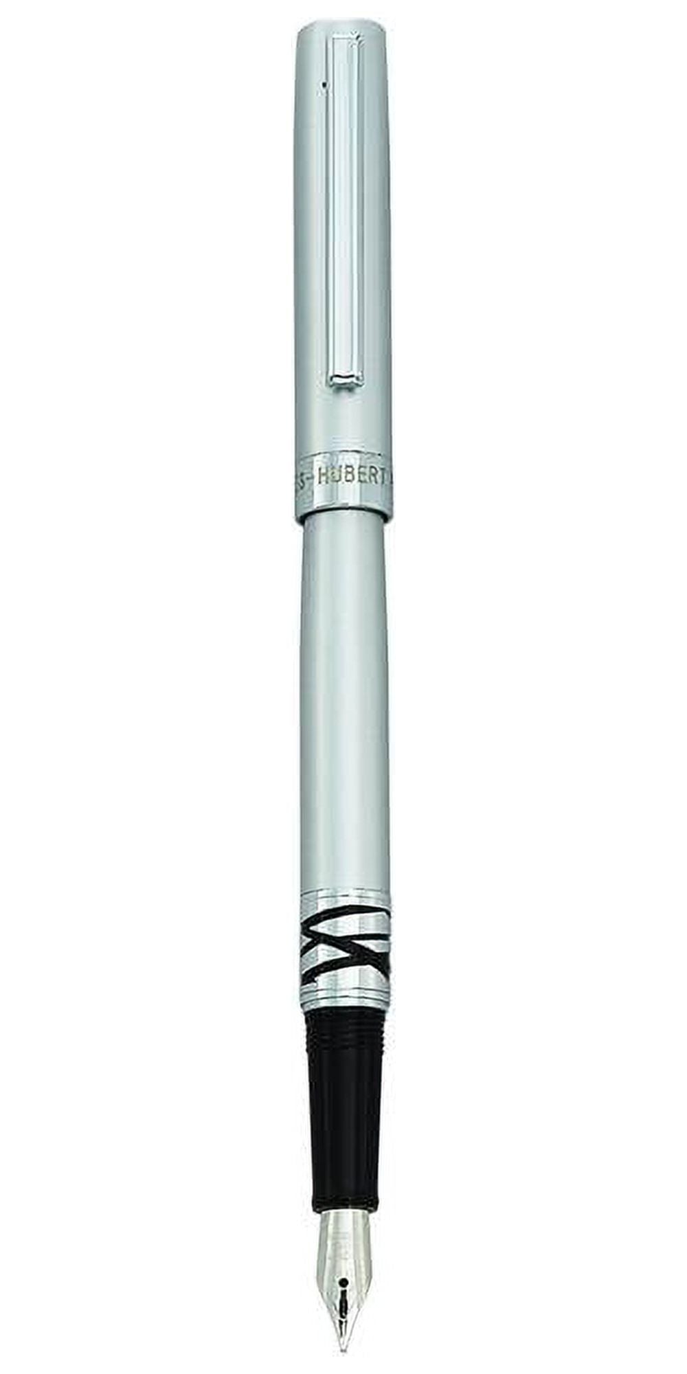 Charles Hubert Silver-tone w/Abstract Design Fountain Pen QGM9181
