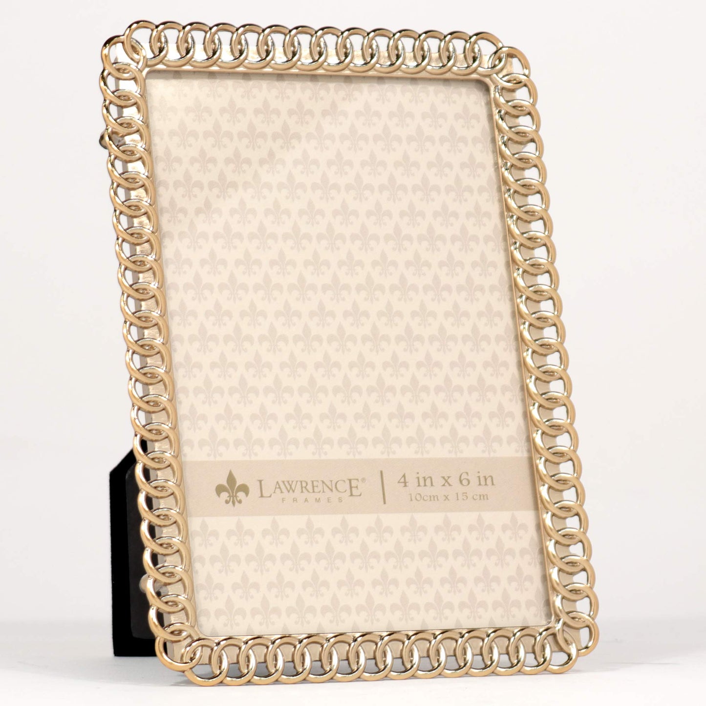 Lawrence Frames Eternity Rings 4x6 Gold Metal Picture Frame