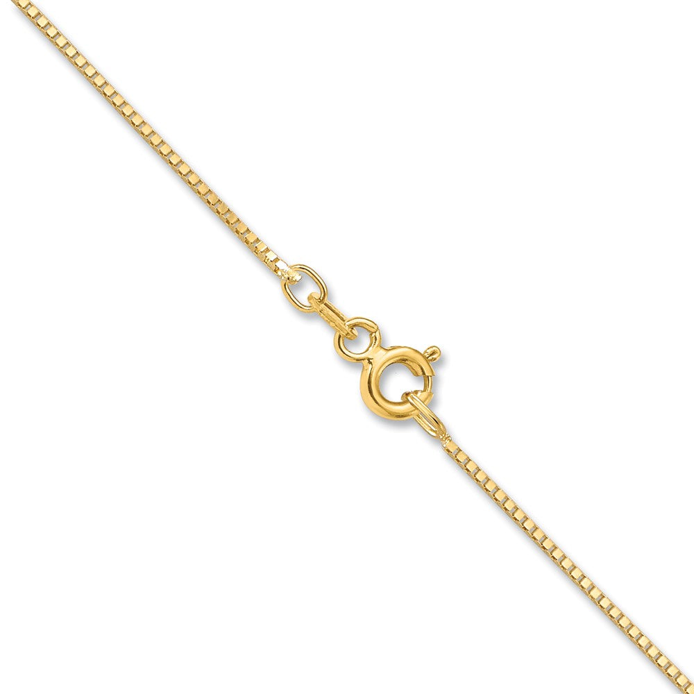 10k .7mm Box Chain Yellow Gold