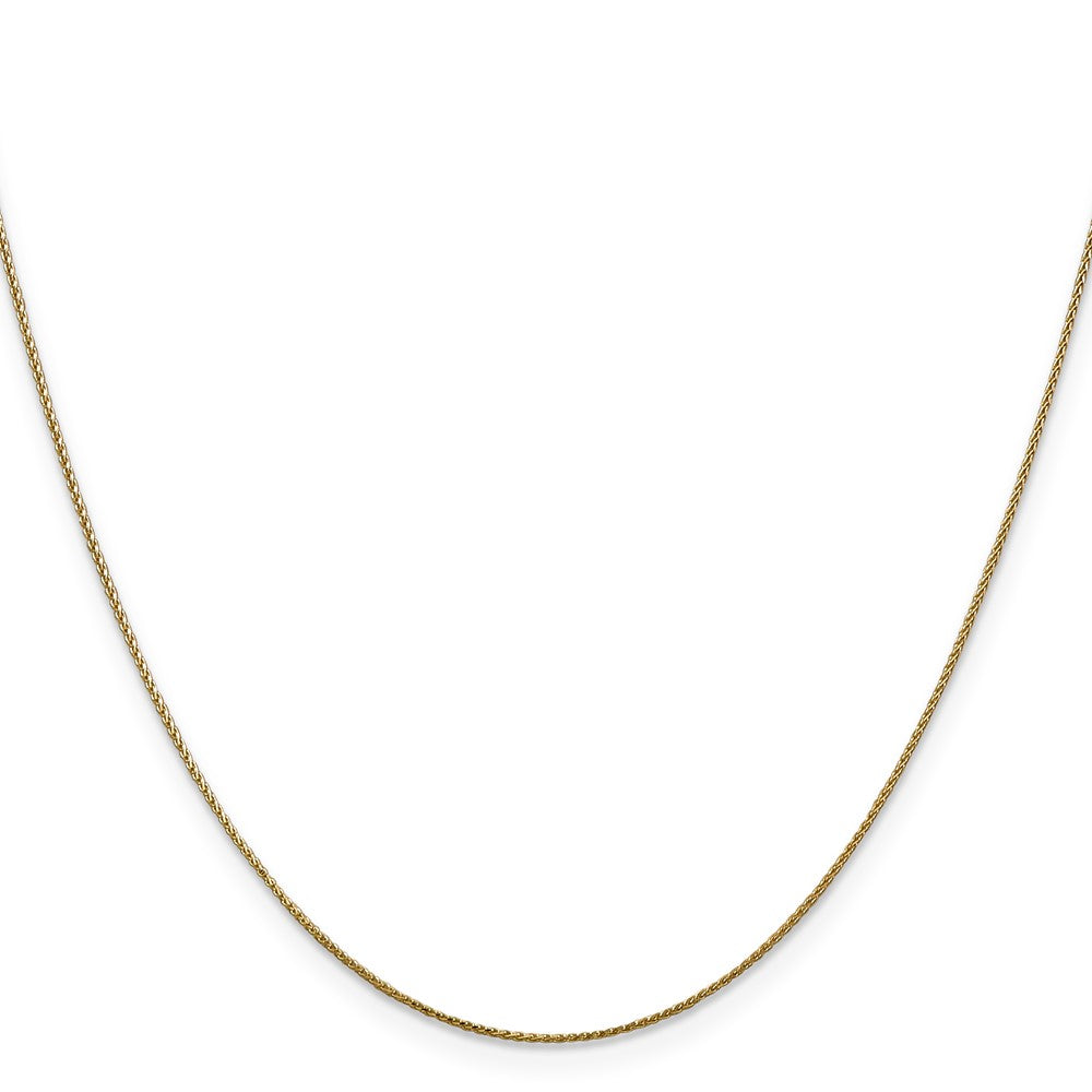 14K 26 inch .85mmDiamond-cut Spiga with Lobster Clasp Chain