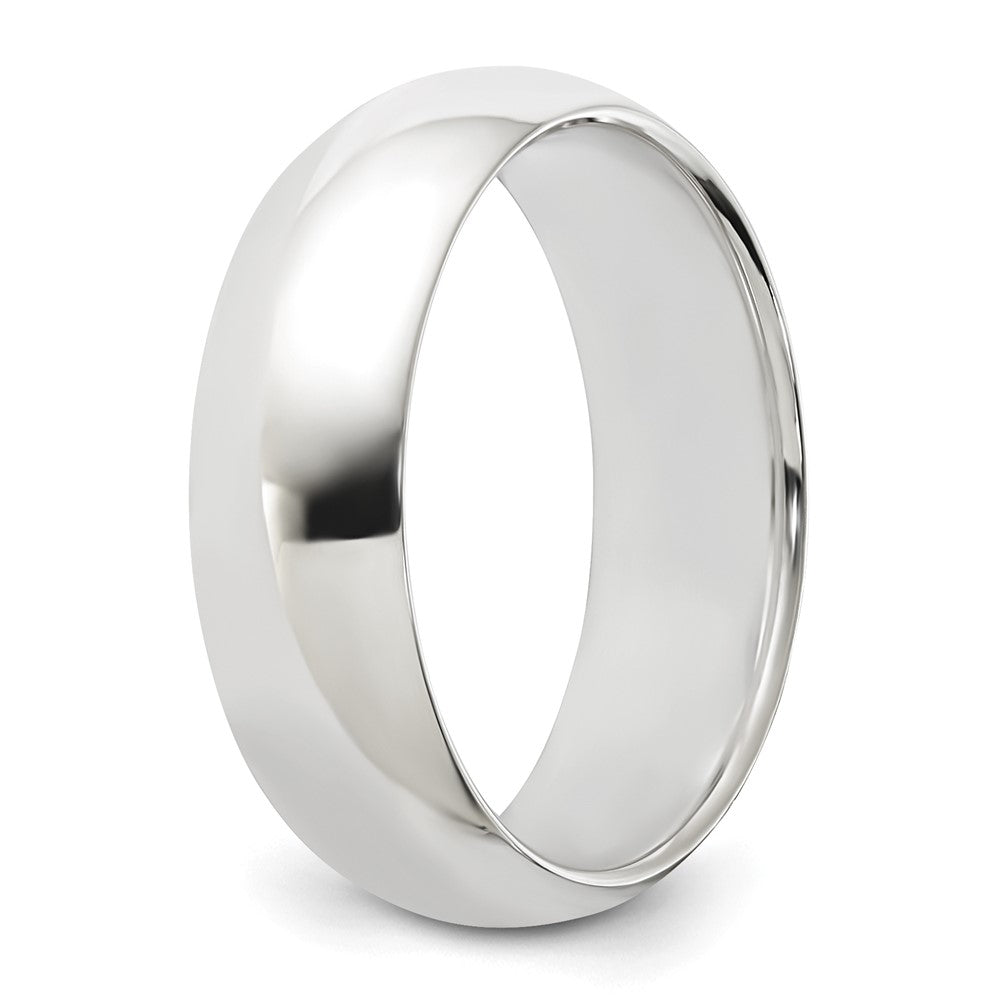 Sterling Silver 6mm Half Round Size 8 Band