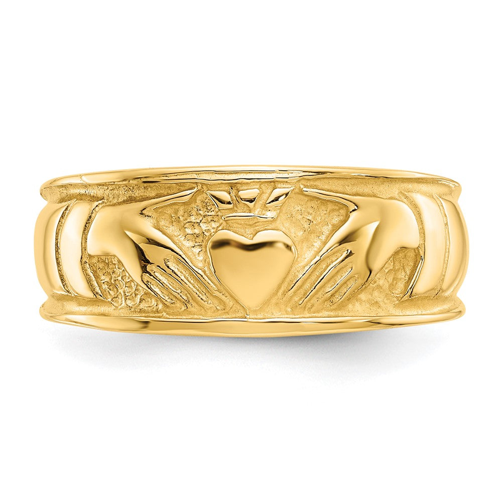 14k Ladies Claddagh Band Size 6