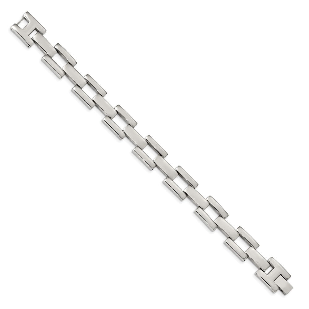 Stainless Steel Polished Open Link 8.5in Bracelet 8.5 inches