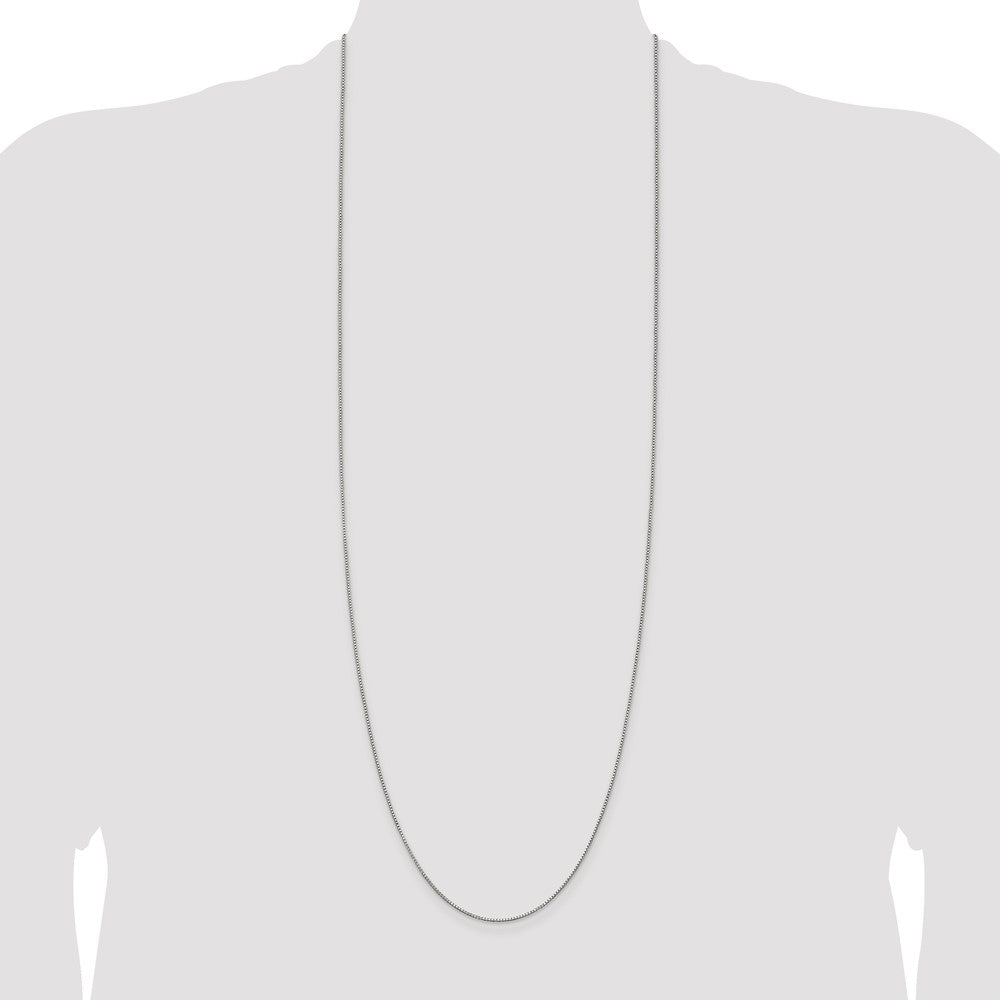 Sterling Silver .9mm Box Chain 36 Inches
