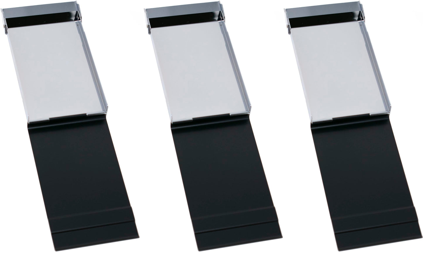 Black-plated Vertical Opening Business Card Case QGM16762