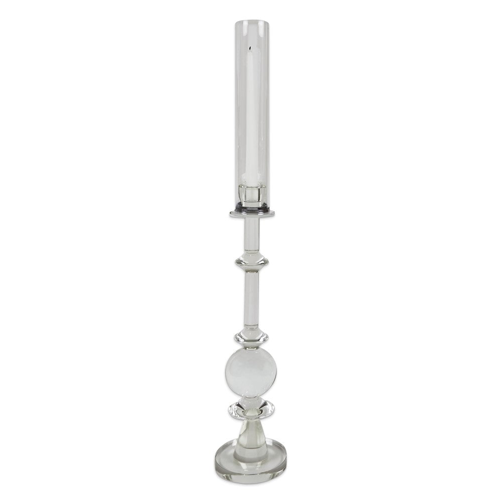 Medium Crystal Hurricane Candle Holder with Shade