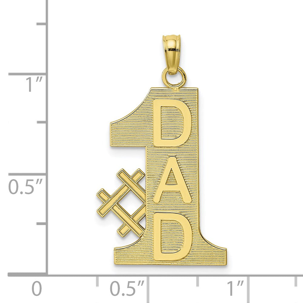10K Gold #1 DAD Charm