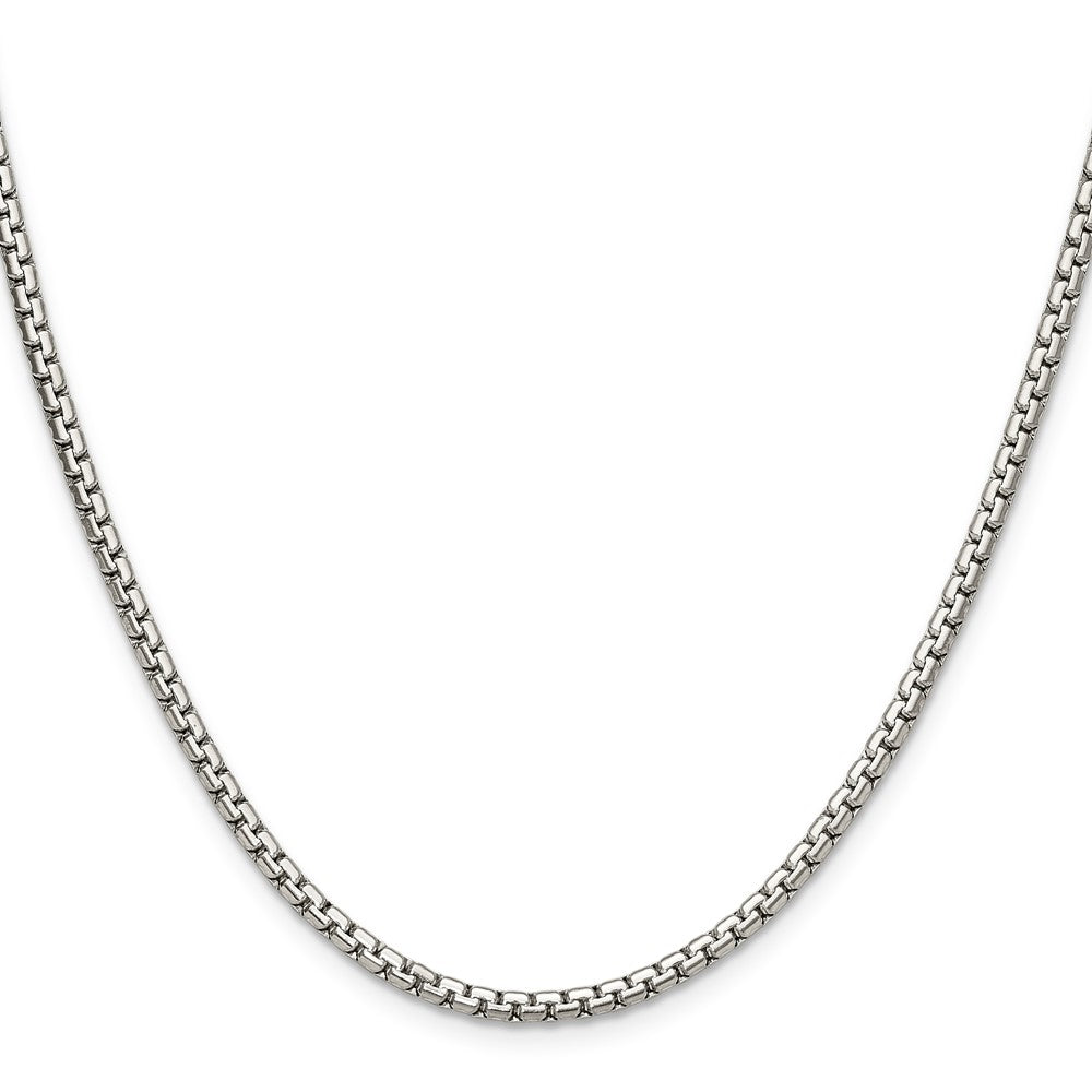 Stainless Steel Polished 3mm 18in Flat Box Chain