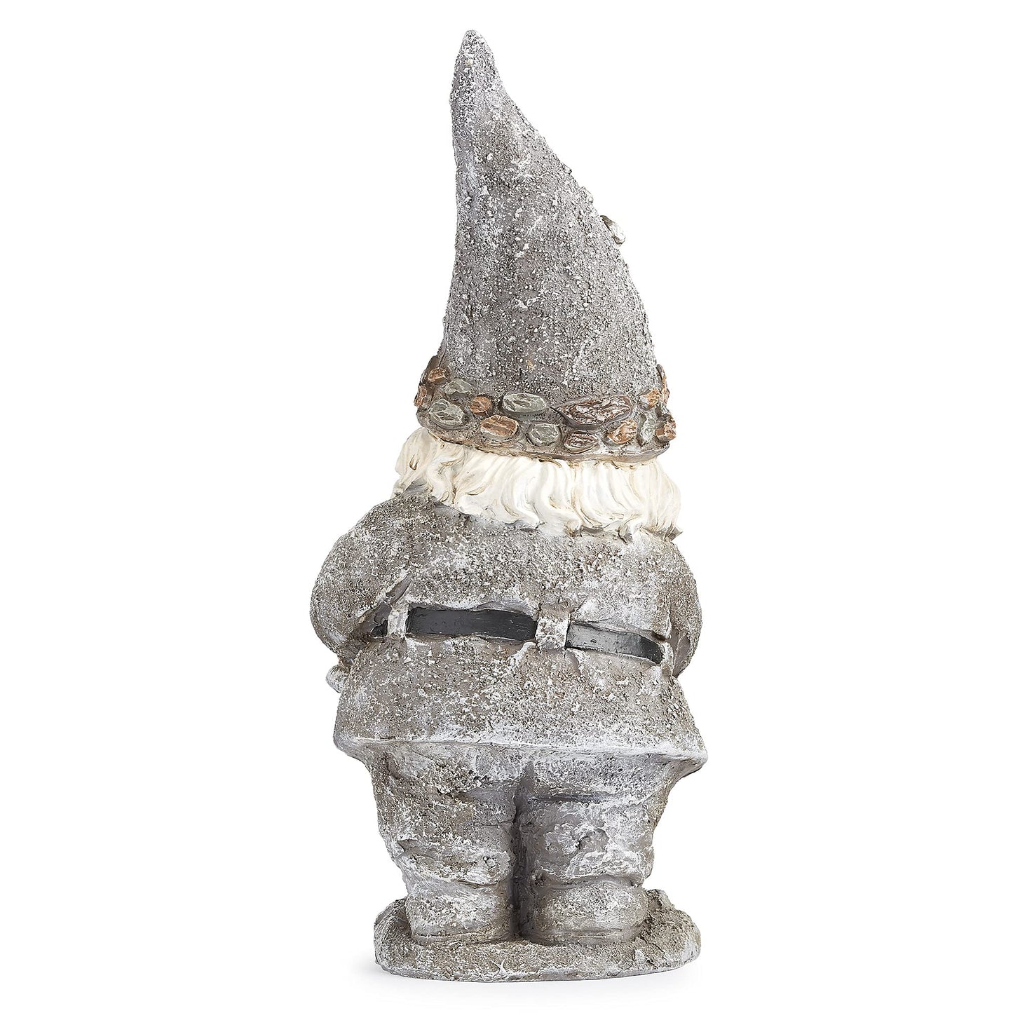 Roman Gnome with Kettle Pebble Garden Statue