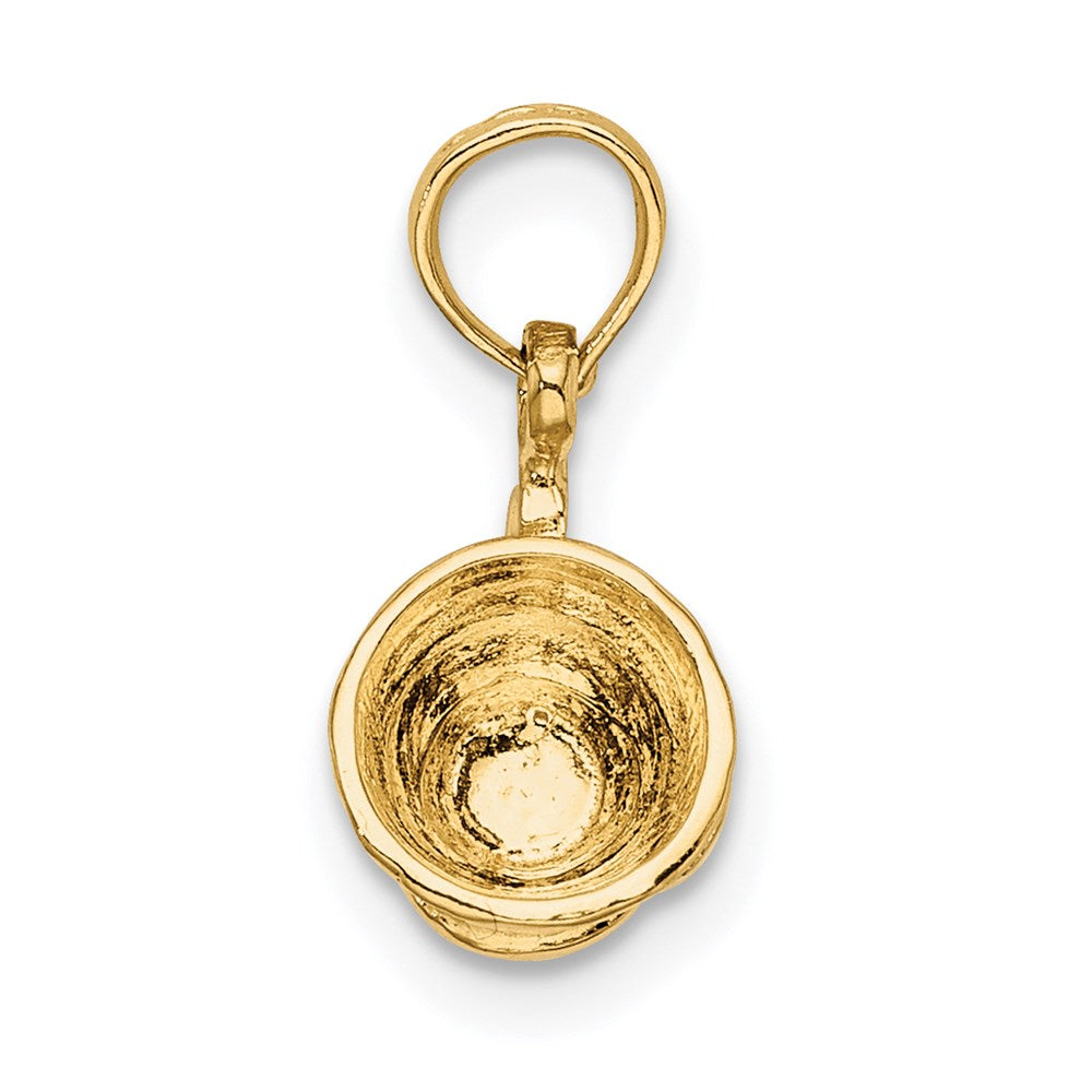 14k w/Rhodium 3-D Baby Cup Charm