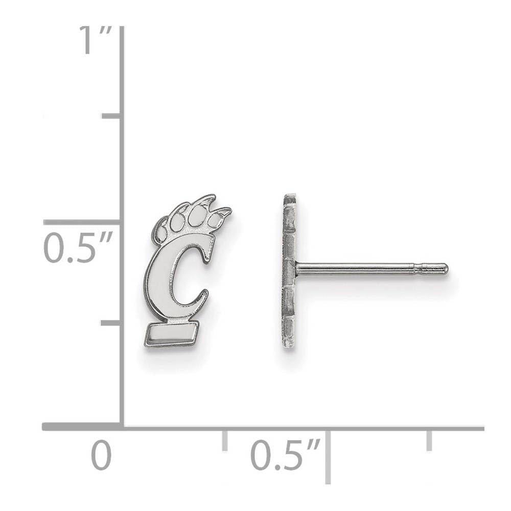 Sterling Silver University of Cincinnati XS (Tiny) Post Earrings