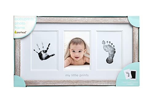 Babyprints MY LITTLE PRINTS Rustic 3.75x5.25 Photo Frame with Clean Touch Ink Pad