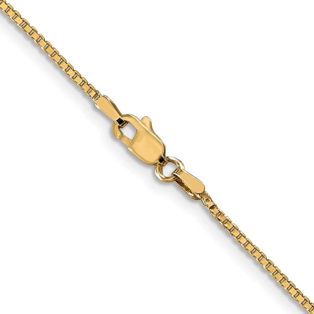 10k 1.1mm Box Chain Yellow Gold