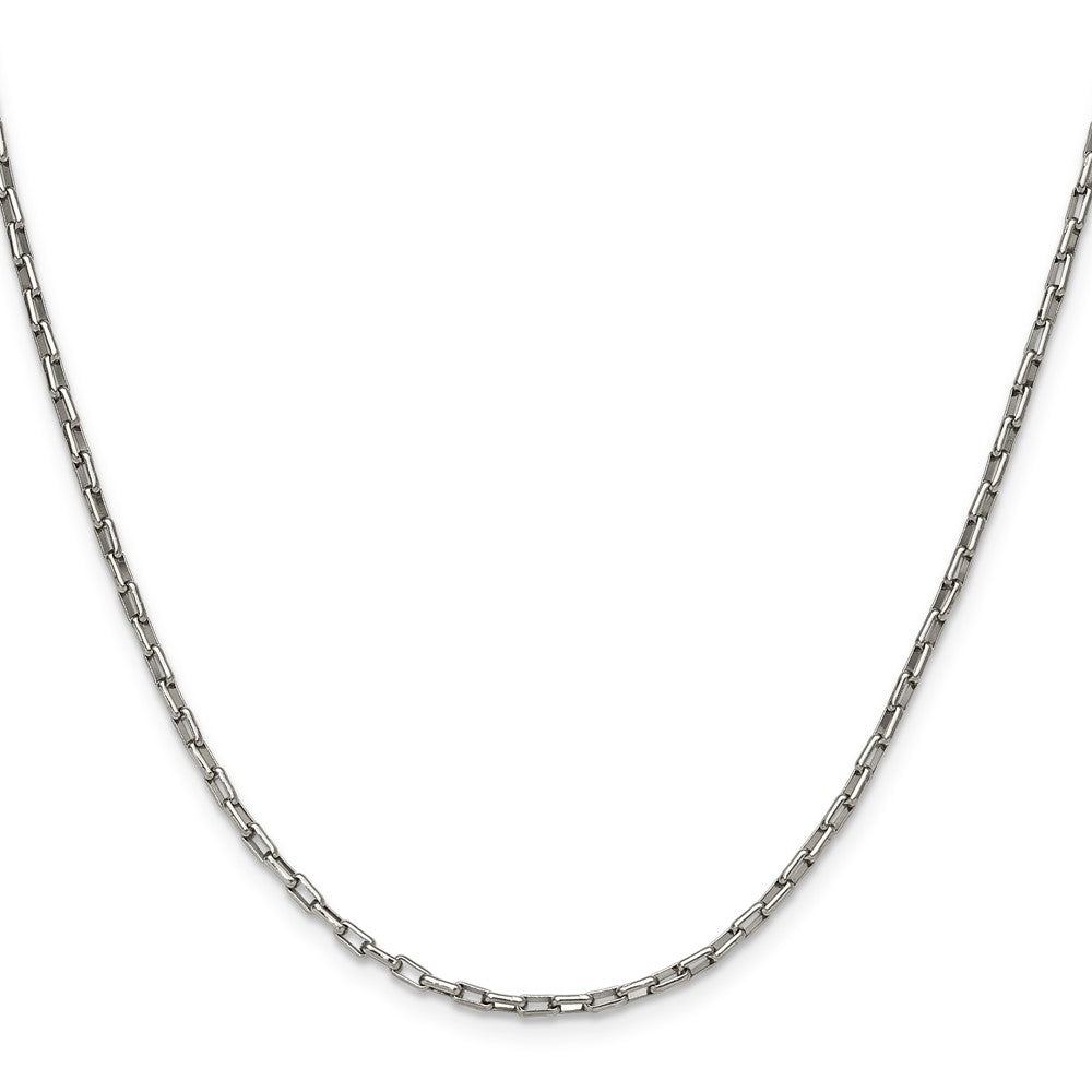 Chisel Stainless Steel Polished 2.2mm 24 inch Fancy Box/Paperclip Link Chain